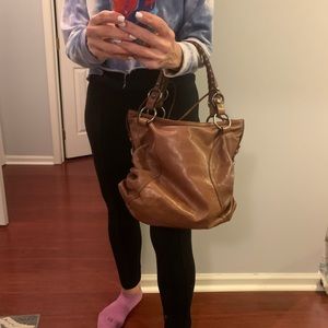 Brown leather Francesco Blasia hand bag. Great condition!!